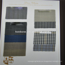 Raspa de arenque 100 lana súper 110, tela de traje de estilo pin check para servicio MTM